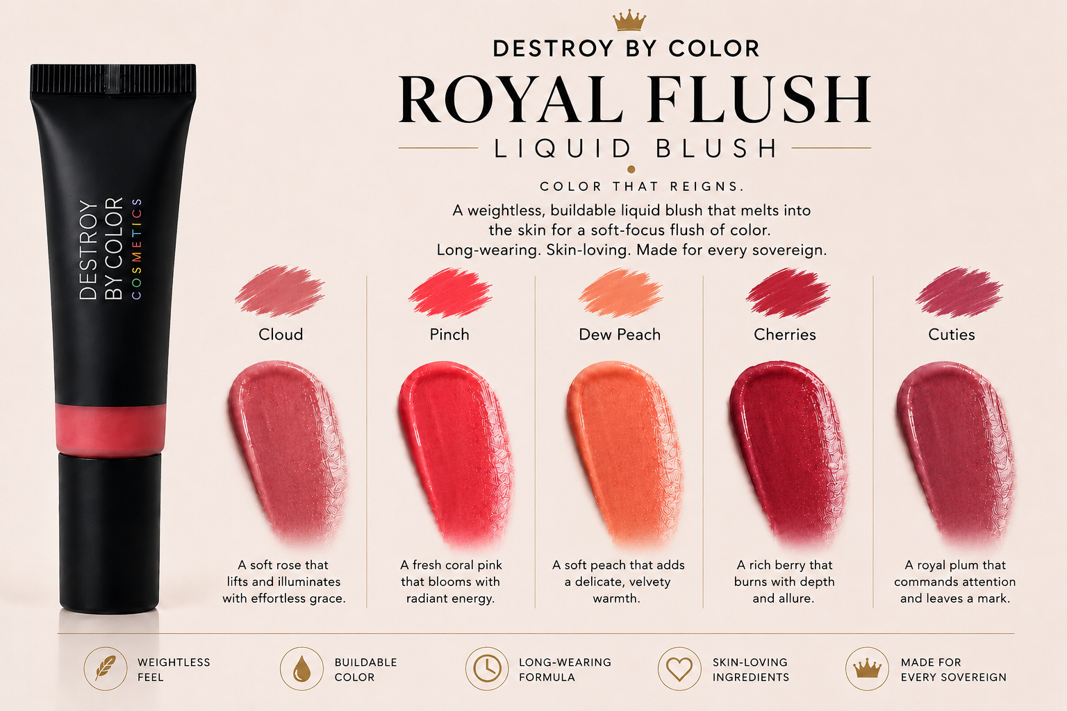 Royal Flush Liquid Blush - Cuties